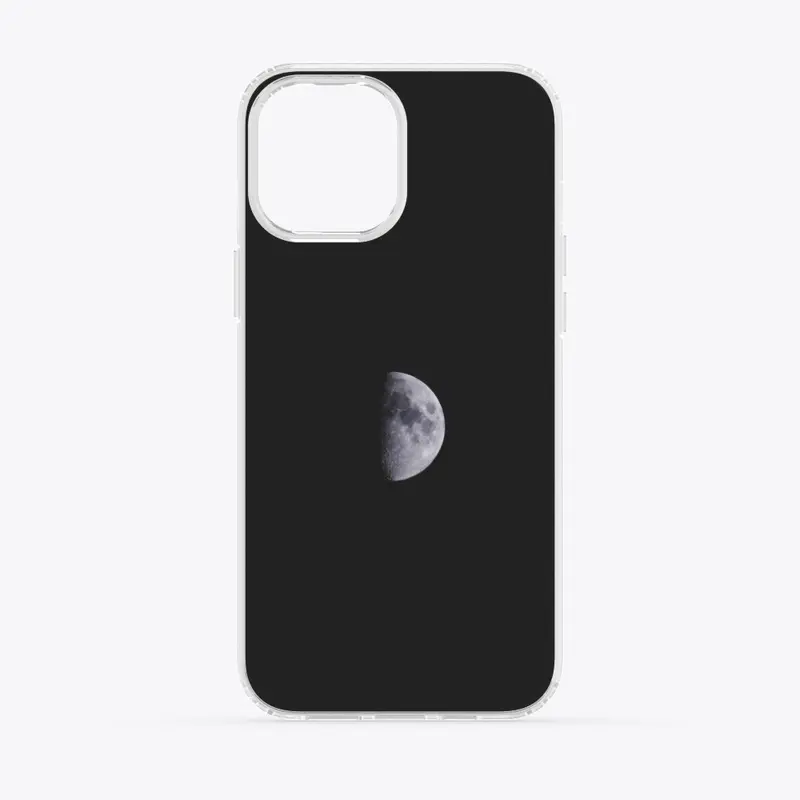 Moon designed Black mobile case