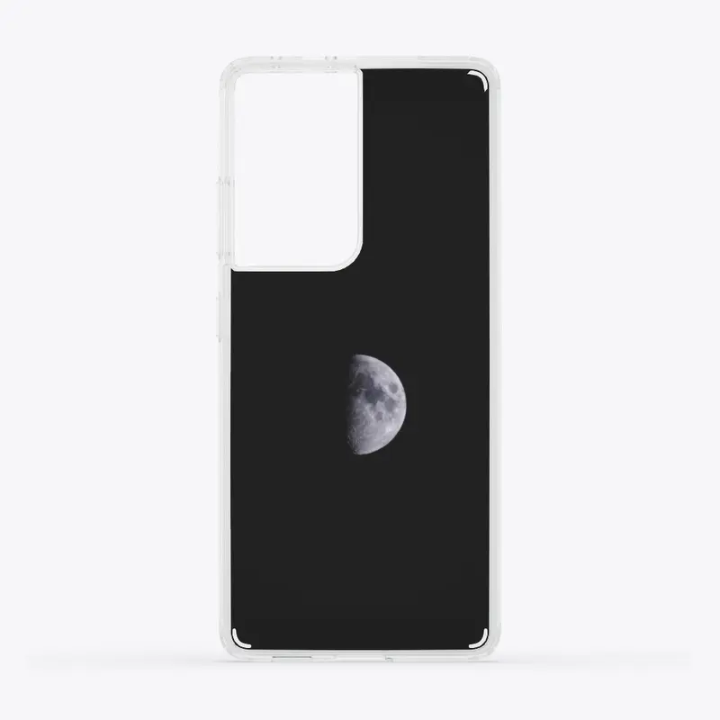 Moon designed Black mobile case